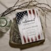Military Retirement Invitation Template, Colonel | Captain Retirement Party invite Card , Army Navy Air Force Celebration Evite Editable 1