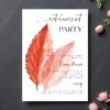 il_fullxfull.6732279148_l74k.jpg Watercolor Leaves Retirement Invitation, Elegant Autumn Design (DIY Template)