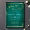 il_fullxfull.6742612093_baev.jpg Emerald Green Gala Invitation, Gold Corporate Event (DIY Template)