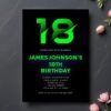 il_fullxfull.6745413285_sskc.jpg Neon Cyber Birthday Invitation: Futuristic Gamer Theme (Editable, Printable)