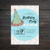 il_fullxfull.7017797288_ljzd.jpg Confetti Party Hat Birthday Invitation Template: Printable Whimsical Evite (DIY Editable Design)