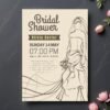 il_fullxfull.8040178264_esdy.jpg Bridal Shower Invitation, Vintage Bride Line Art Invite, Elegant Printable Editable Card